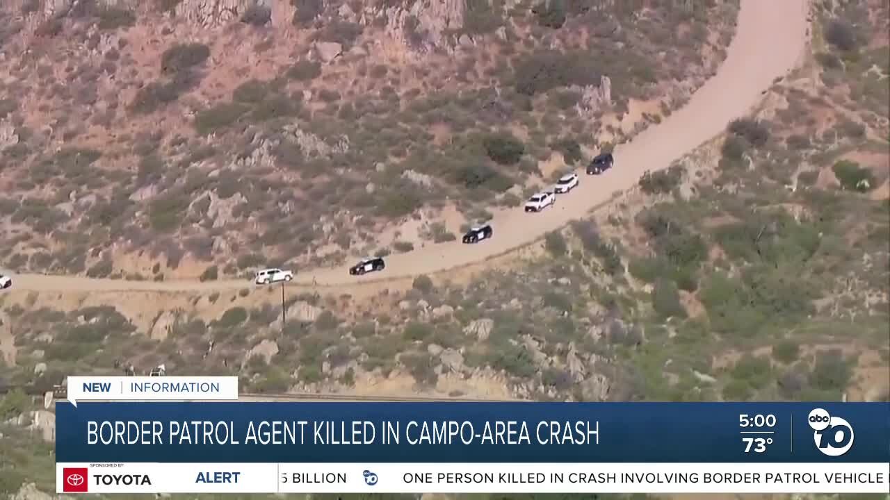 Border Patrol agent killed in crash