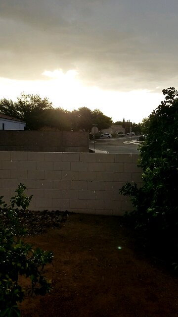 Sunrise Breaks the Edge of Hurricane Hilary Over SE AZ