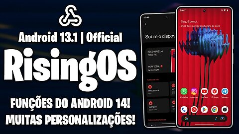 ROM RisingOS Elysium v1.4 | VÁRIAS FUNÇÕES DO ANDROID 14 E MUITAS CUSTOMIZAÇÕES!