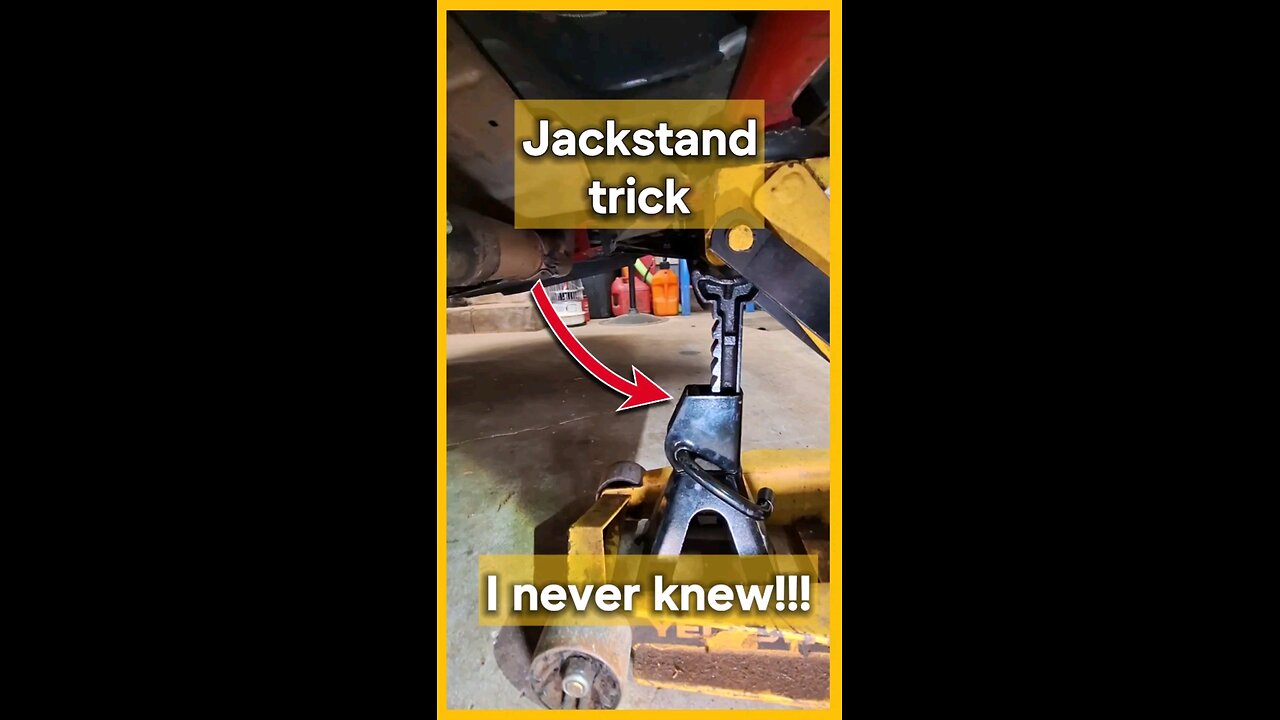 Jack stand trick. The internet taught me something. I had to try it.