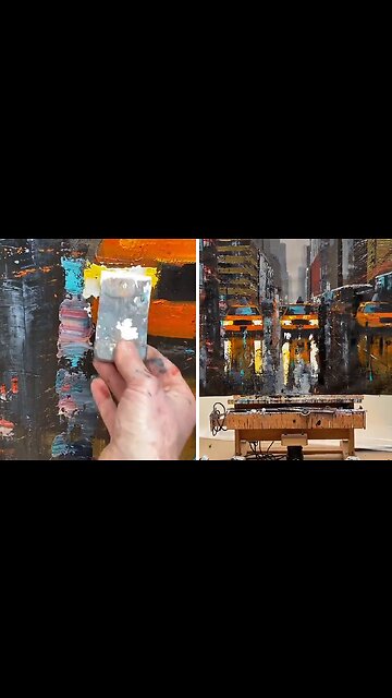Talented artist shows off incredible painting skills