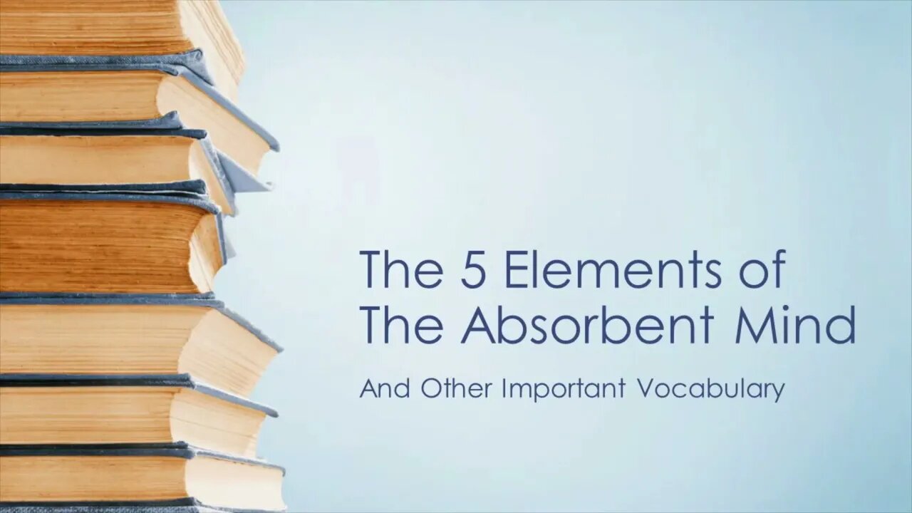 The 5 Elements of The Absorbent Mind (and Other Important Vocab)