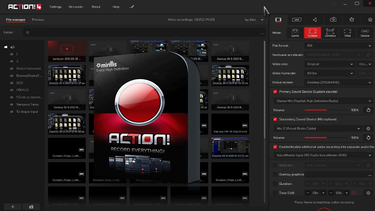 Video Creation Tutorials |03| Recording and Streaming via Mirillis Action! 4 [EN/CZ]