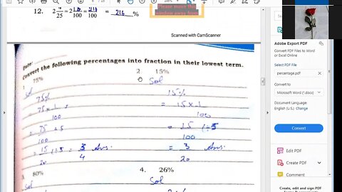Class 5th Maths Percentage 2 Dec 2020 Zoom Online Class