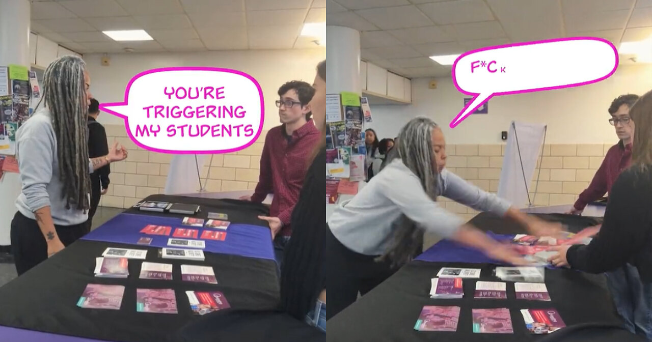 Professor Caught on Video Trashing Pro-Life Display, Berating Students: 'This is Bullsh*t'