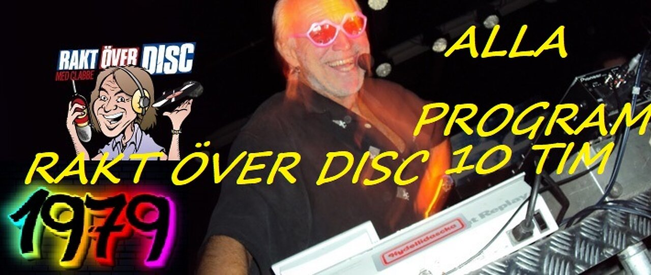 1979 RAKT ÖVER DISC MED CLABBE ALL SHOWS 10 TIM GREAT MUSIC