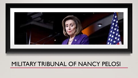 Ooops! Military Tribunal of Nancy Pelosi at GITMO