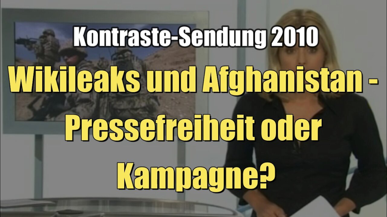 Wikileaks und Afghanistan - Pressefreiheit oder Kampagne? (Kontraste I 05.08.2010)