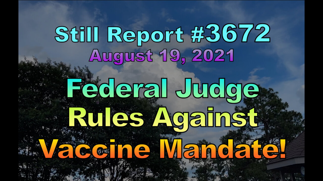 Federal Judge Rules Against Vaccine Mandate, 3672