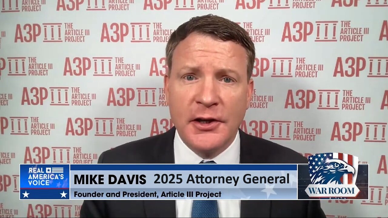 2025 AG Mike Davis Reveals Action Plan To End Lawfare, Executions of Corrupt Judges and DAs