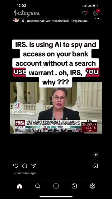 IRS is using AI to spy on every Americans bank account. This is a violation of your rights.