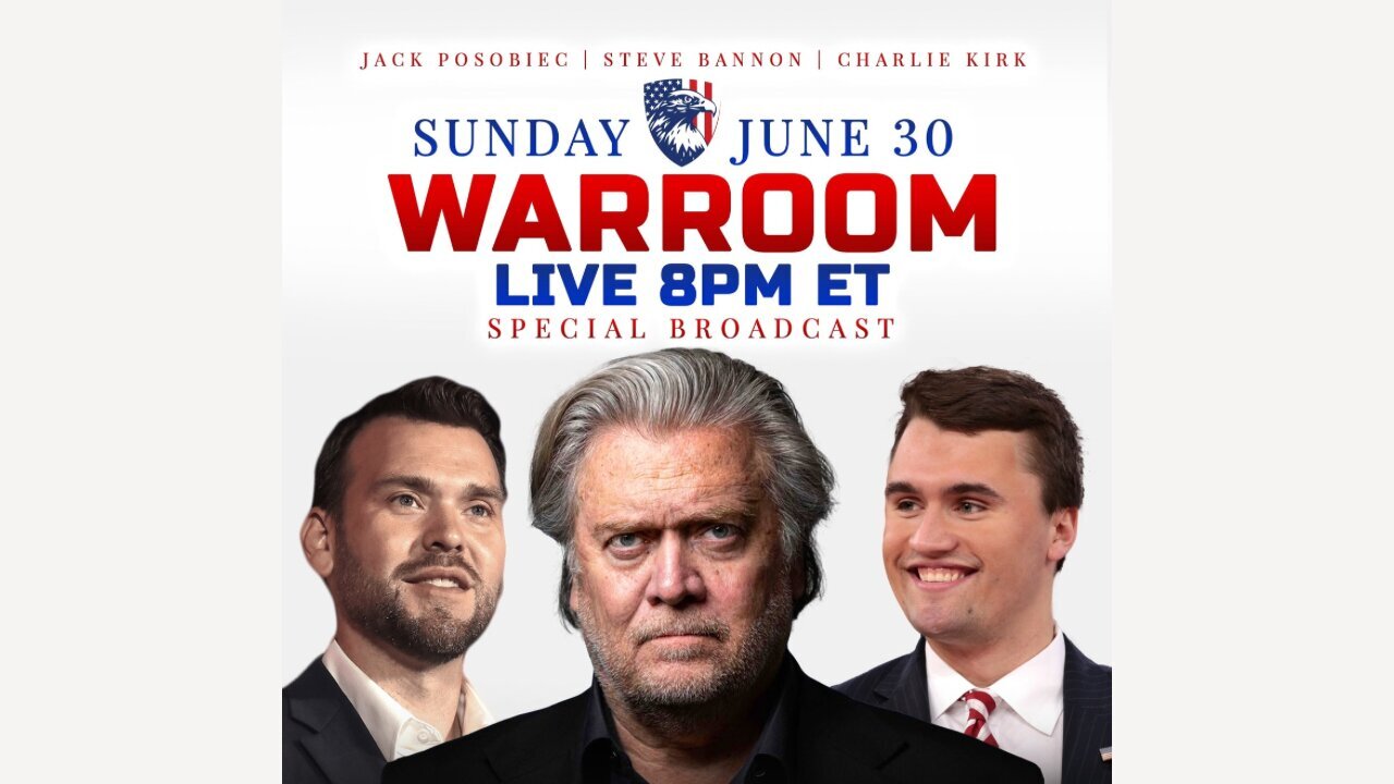 WarRoom Special Broadcast: Sunday, 30 June 2024 8PM ET REPLAY