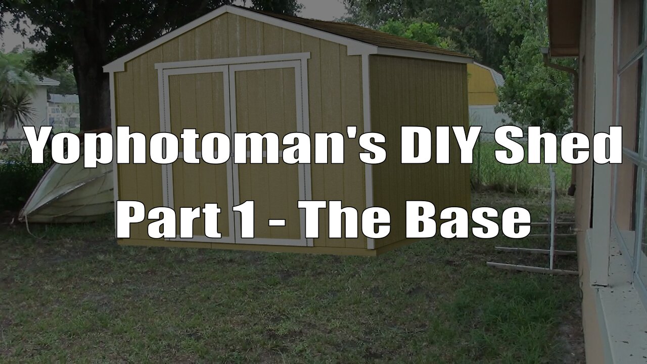 DIY Off Grid Shed build, Part 1: Base