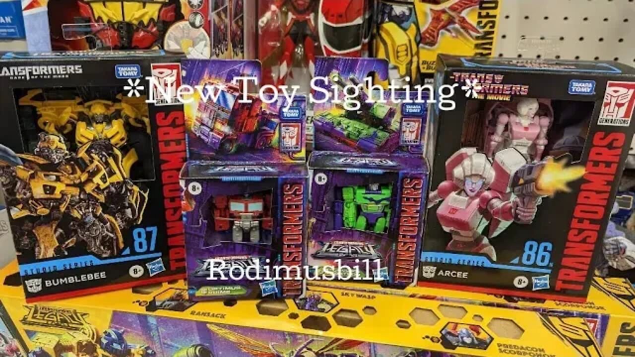 SS86 Arcee (#16), Bumblebee (#87), Sideways (#88), Legacy Core Class G2 Megatron - New Toy Sighting