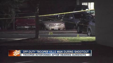 Off-duty trooper caught in shootout in Salisbury