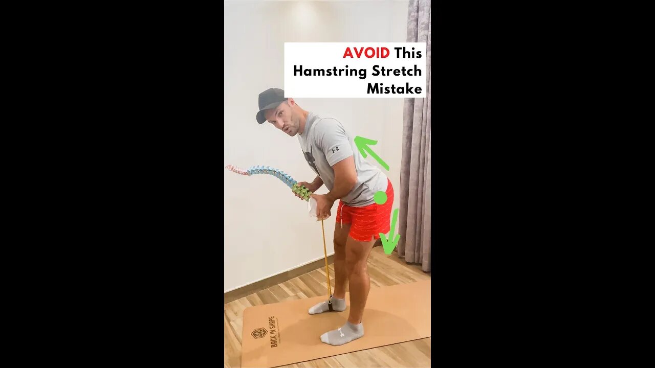 AVOID this one common hamstring stretch mistake!!