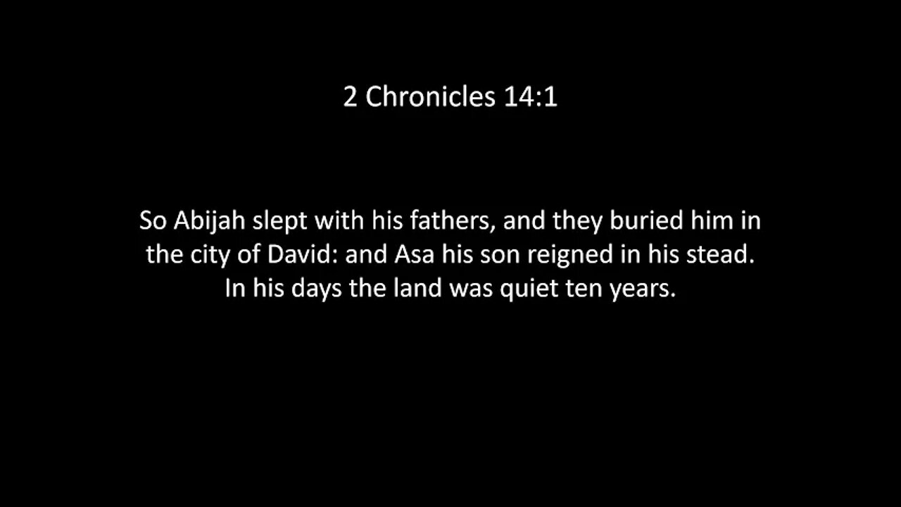 2nd Chronicles Chapter 14