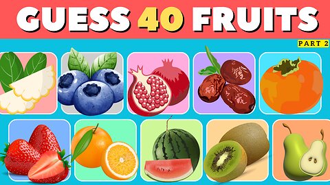 Guess the Fruit in 3 Seconds 🍓🍍 Part 2 | Fruit Quiz Challenge from Easy to Impossible