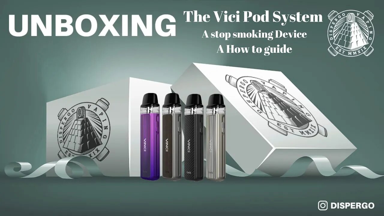 Stop smoking with the Vinci Pod Device & Nicotine Salts