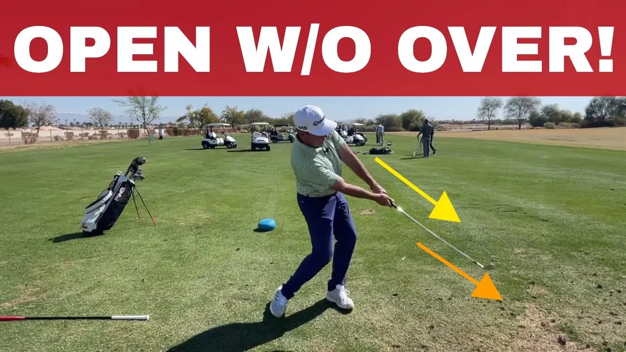 OPEN AT IMPACT w/o OVER the TOP, THE Hardest thing to achieve in the Golf Swing? w/ Milo Lines, PGA