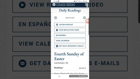 Jesus is our Savior/ Bible reading April 25 / 2021