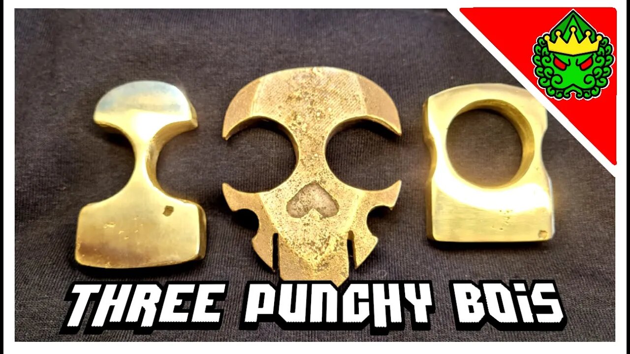 Knuckle Dusters! Using Scrap Brass to Sand Cast Some Punchy Bois