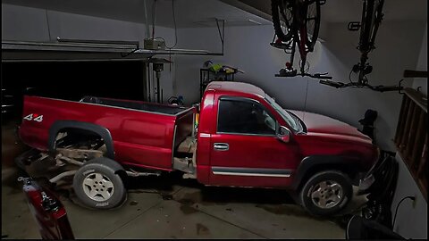 TAKIN THE BED OFF THE CHEVY!!!