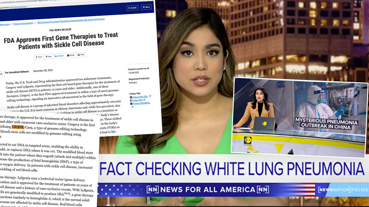 Pneumonia | Is Scamdemic 2.0 Around the Corner In Time for Election Season? "Hospitals In Ohio & Mass Tracking Surge of Pneumonia Cases & China." - News Nation + FDA Approves First CRISPR / Gene Therapies to Treat Patients + Gilgamesh?