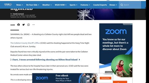 [今天報告的第三件] 南卡羅來納州科爾頓縣夜總會發生槍擊事件 2死2傷