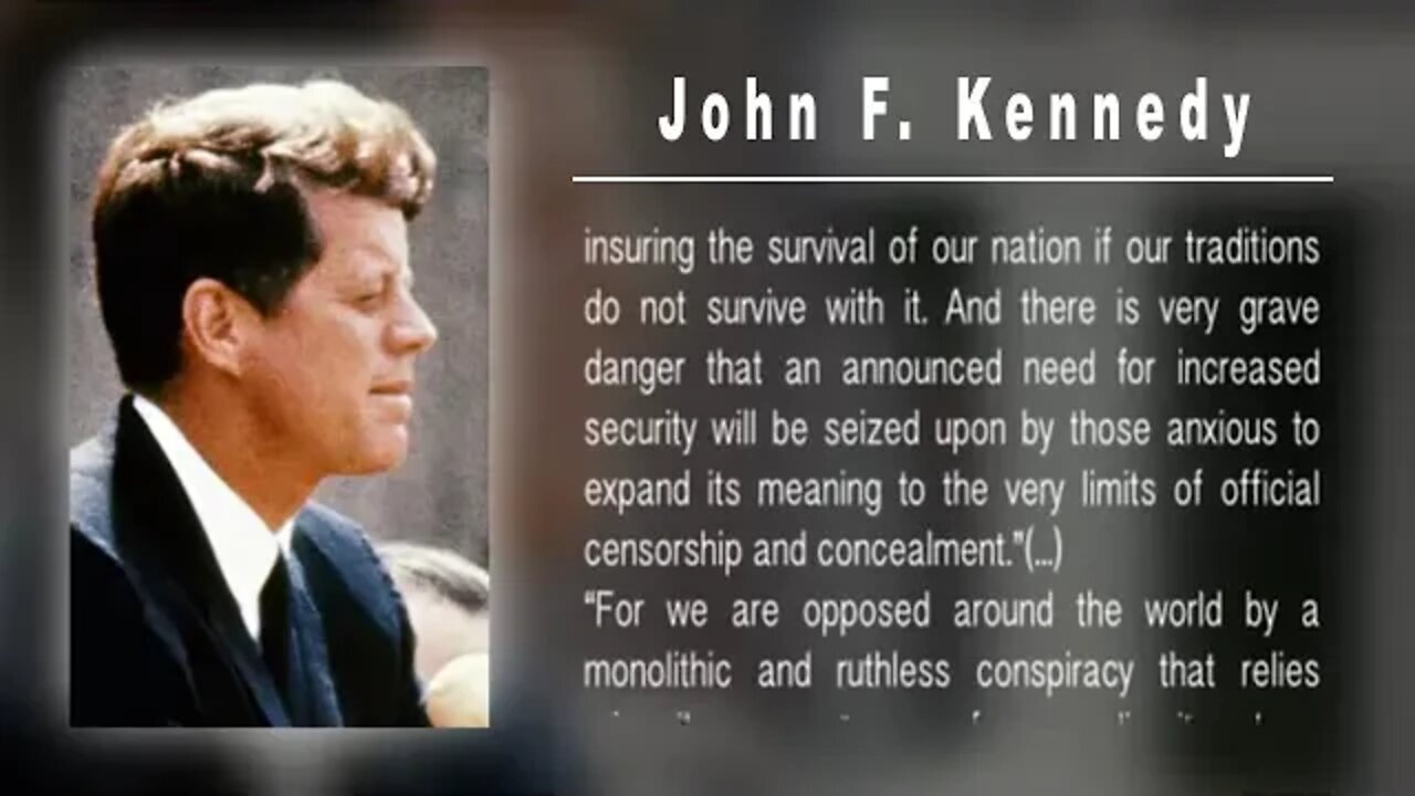 #JFK on how the #DeepState and secrecy is Anti-American.