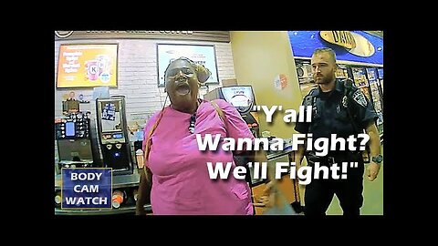 "2 Cops Can't Take Down 1." Woman Wrestles with Police during Chaotic Warrant Arrest