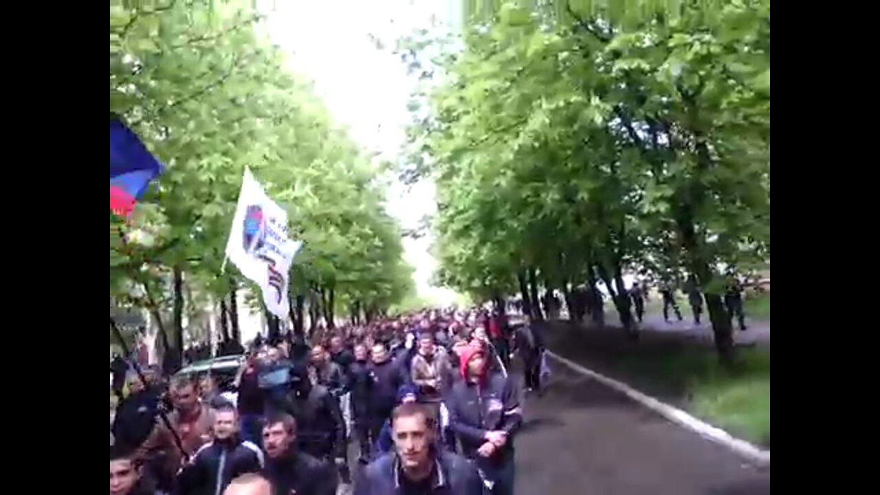 On this day "Russian Spring" April 30, 2014 - Krasnoarmeysk, DPR