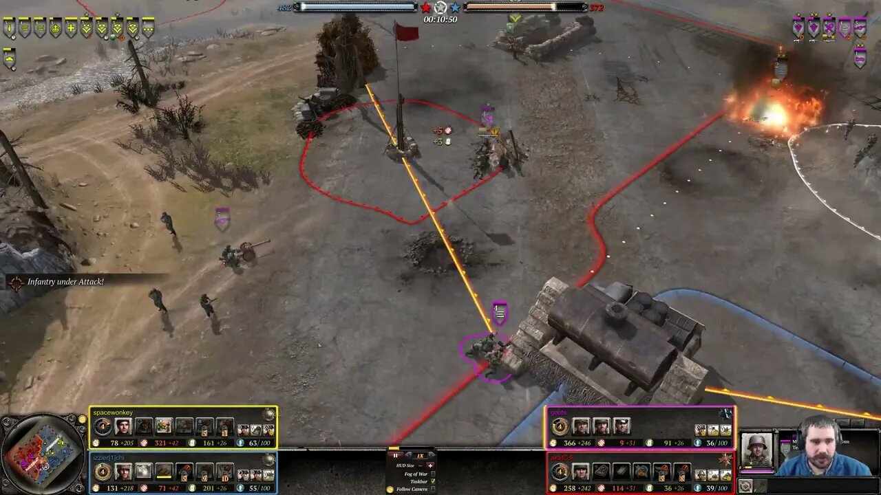 Spacewonkey, izzier1chi vs goots, aka || Company of Heroes 2