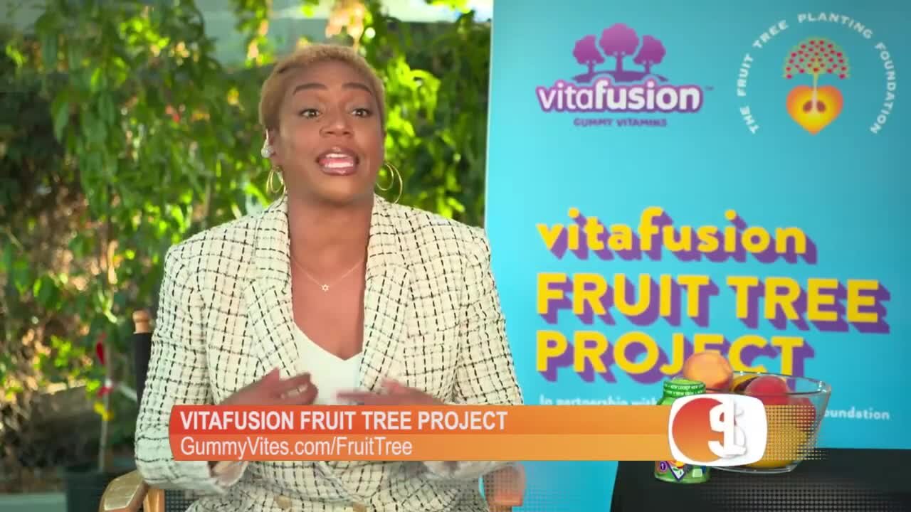 Tiffany Haddish talks about giving back through the Vitafusion Fruit Tree Project