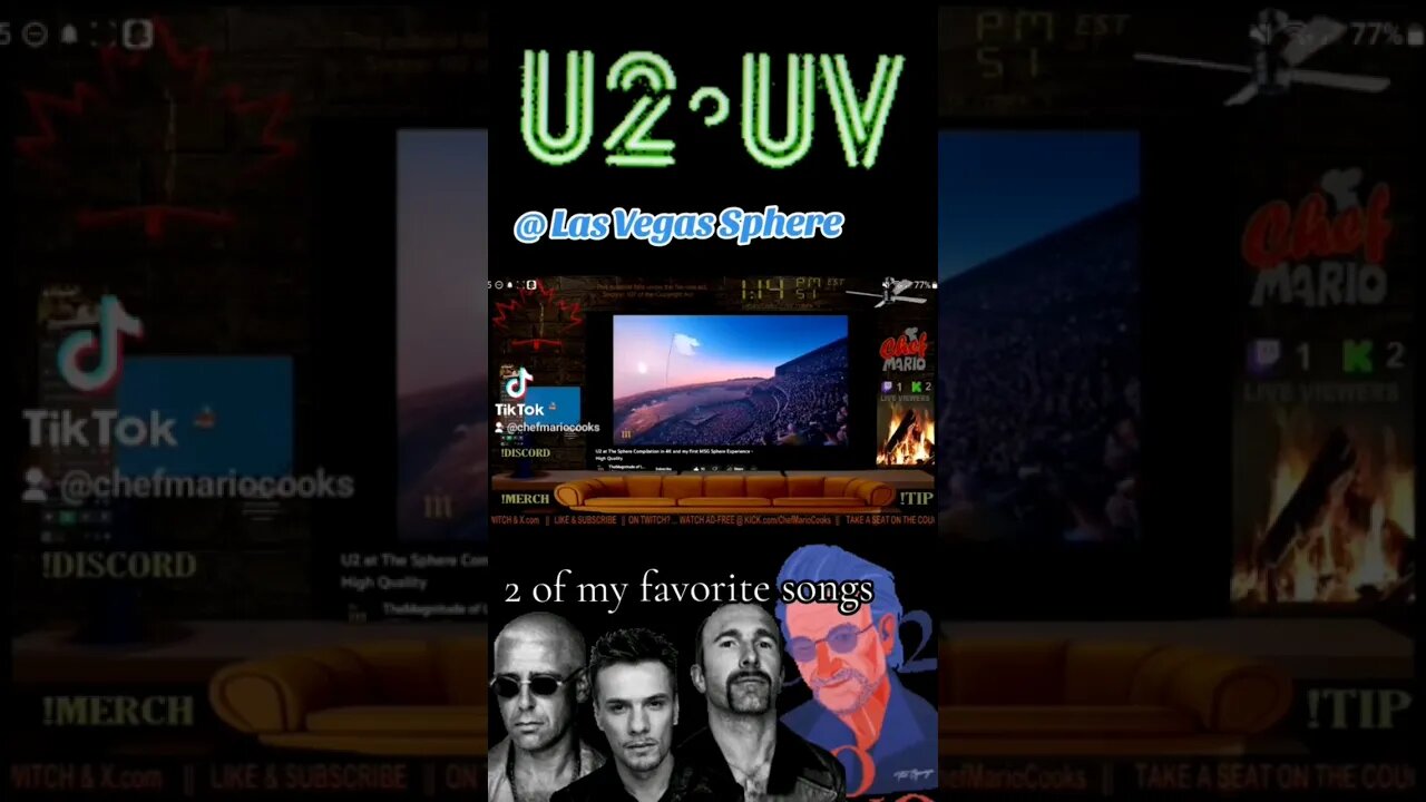 fav song #u2 #sphere #lasvegas