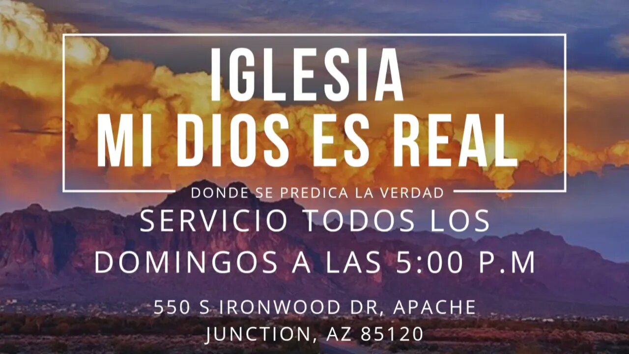 servicio todos Los Domingos a Las 5:00 pm estas invitado!