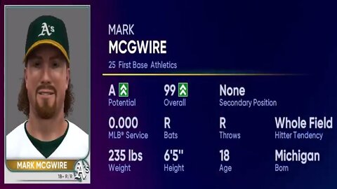 How To Create Mark McGwire MLB 22