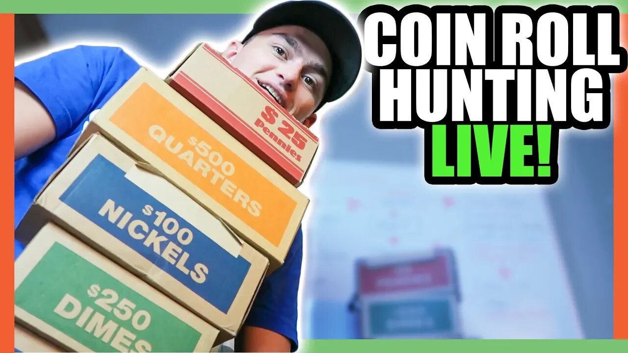 WE ARE BACK WITH A COIN ROLL HUNTING LIVE STREAM!!!