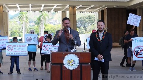 Seaula Junior Tupa'i's Prayer at Hawaii State Capitol on March 7, 2022