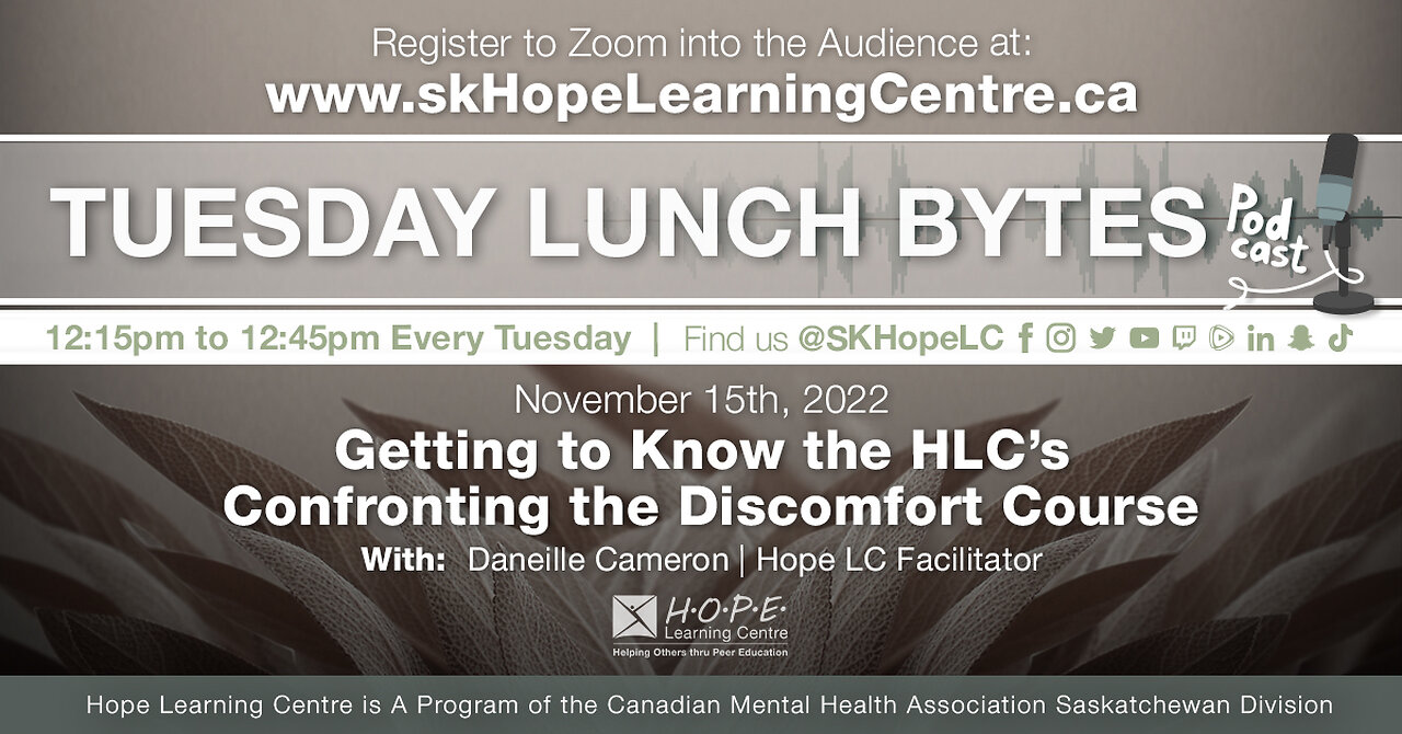 Lunch Bytes: November 15/22 - Getting to Know the HLC's Confronting the Discomfort Course