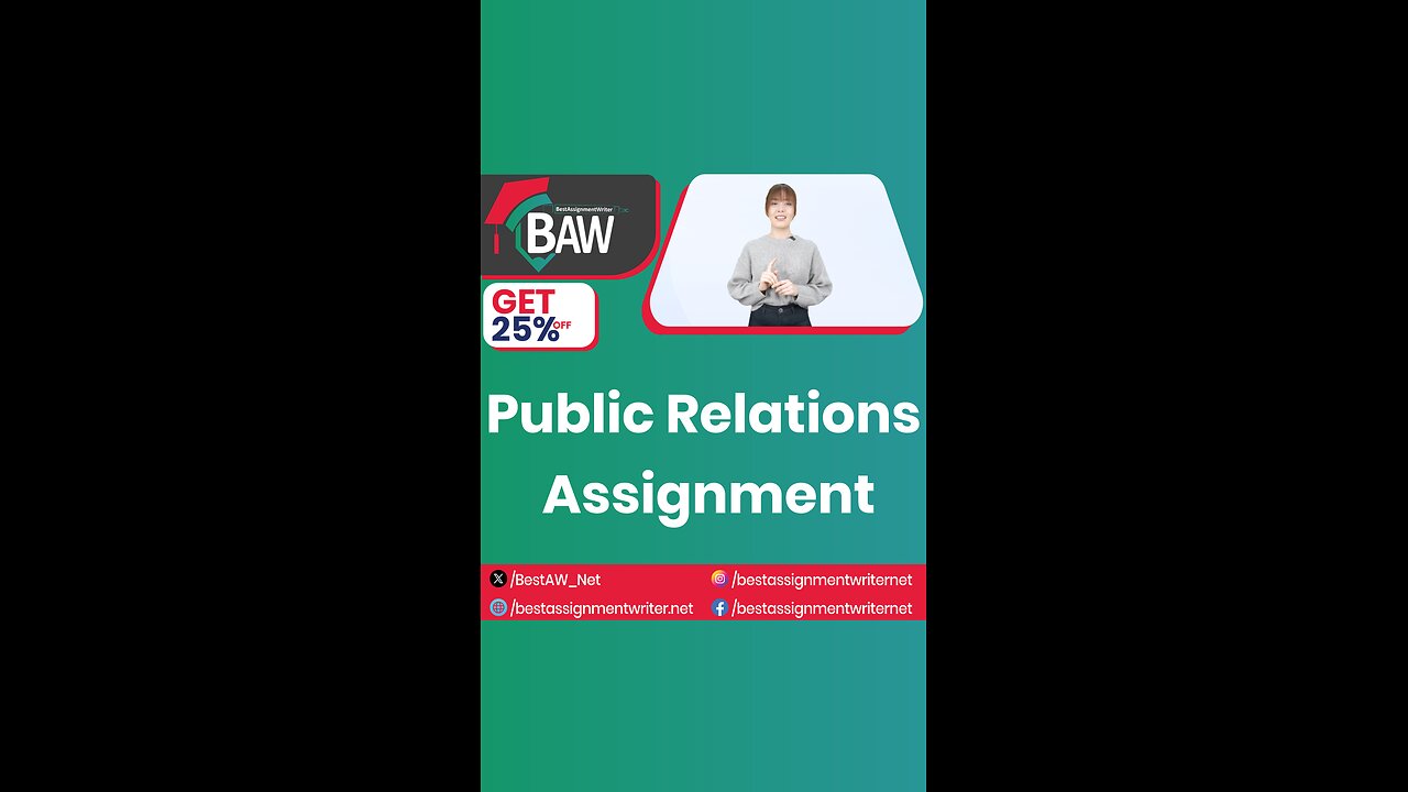 Public Relations Assignment | bestassignmentwriter.net