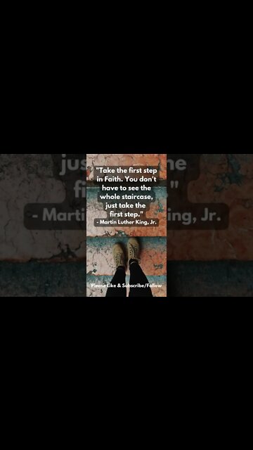 Just Take the First Step