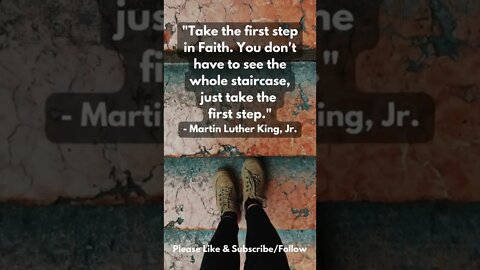 Just Take the First Step