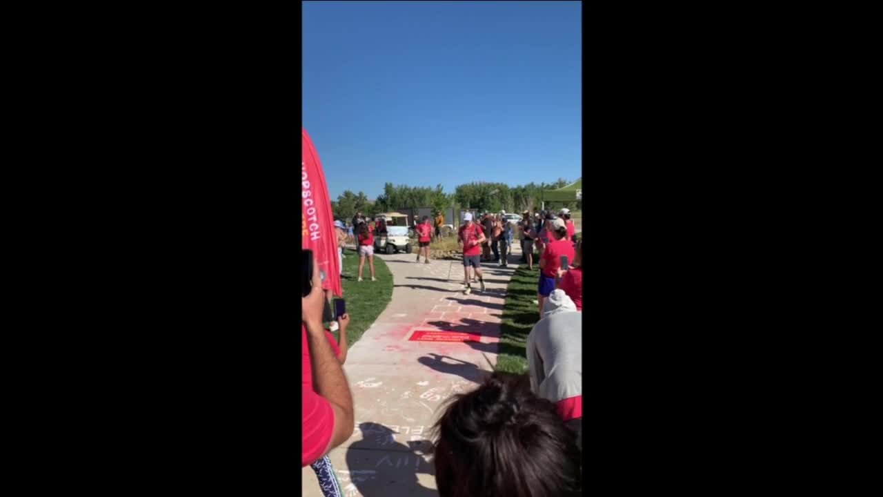 Local organization breaks Guinness World Record for 'Longest Hopscotch' at Chatfield State Park