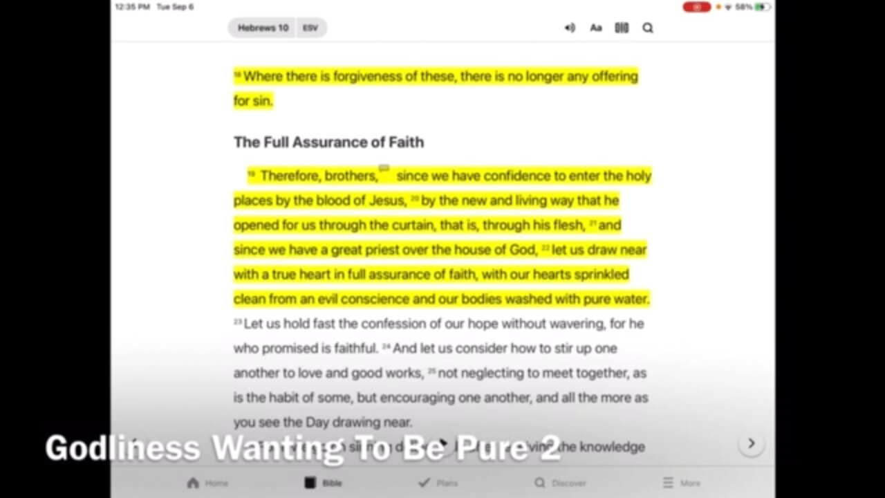 Godliness 7: Wanting To Be Pure 2