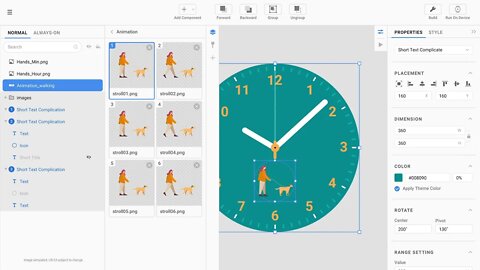 Samsung One UI Watch Video Example Face Design Software