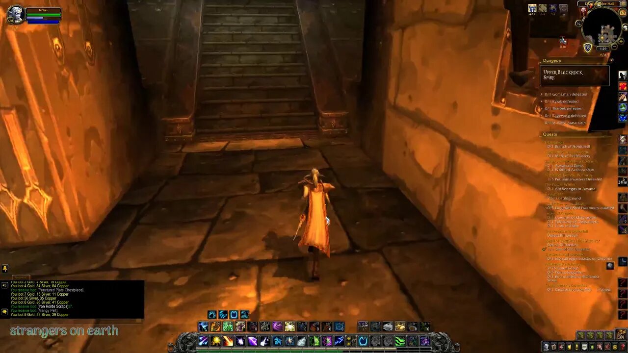 World of WarCraft: Ixchel searches Upper Blackrock Spire for the Lanticore (no luck)