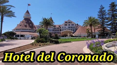 San Diego California-Hotel Del Coronado-Beach,Glorietta Bay Marina, walking tour Coronado, June 2021
