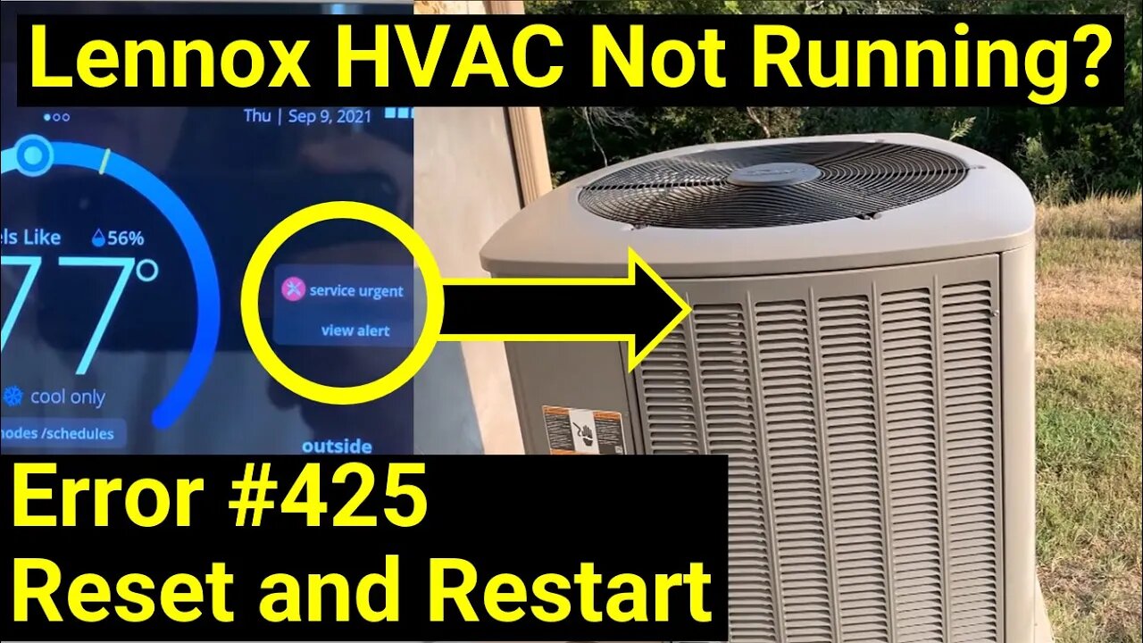 ✅ Lennox iComfort ● Clear Error Code 425 ● How to Reset Your HVAC Air Conditioner Heater