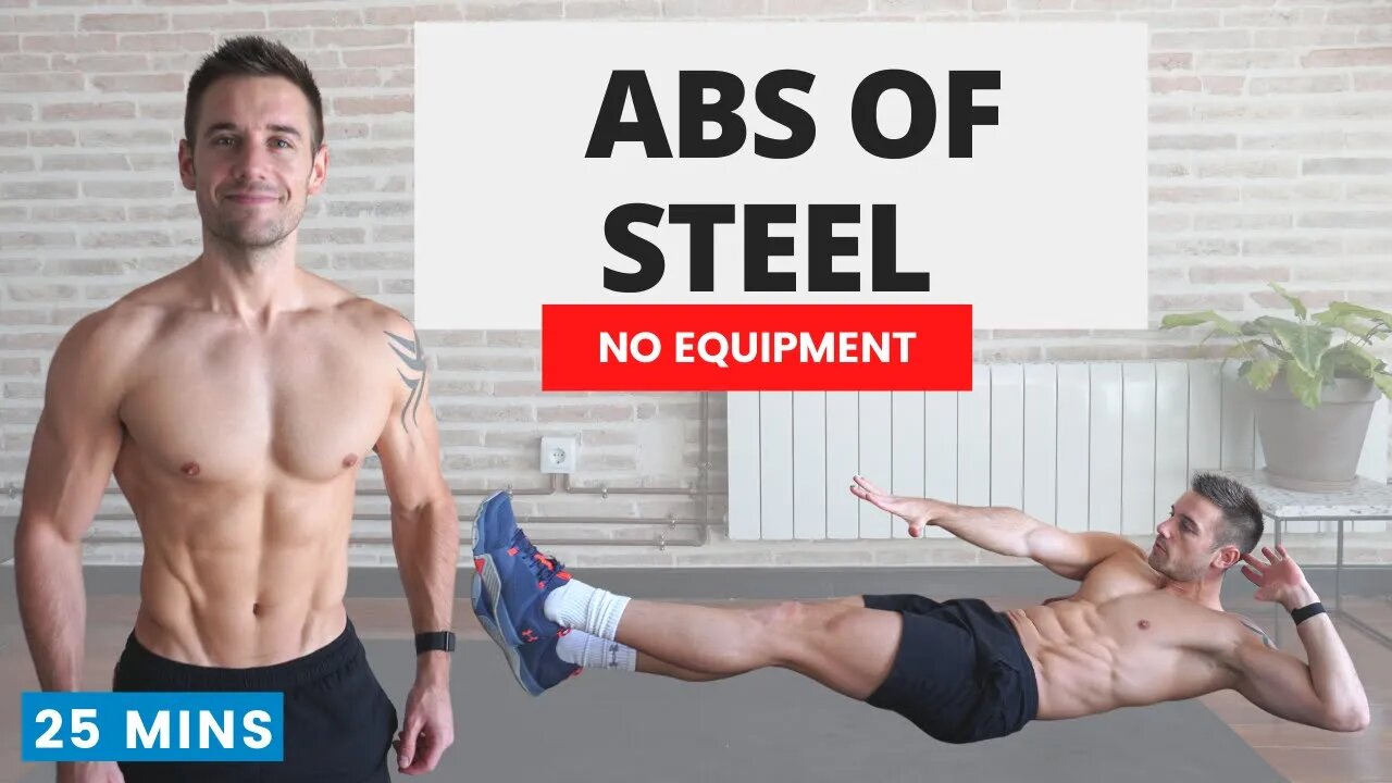 ABS OF STEEL! Six Pack Abs Workout with No Equipment | 25 Mins | #CrockFitApp